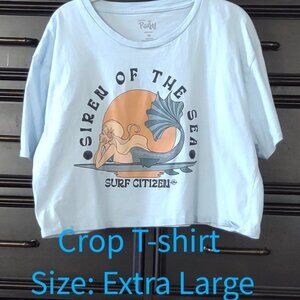 Siren of the Sea Graphic Crop T-Shir